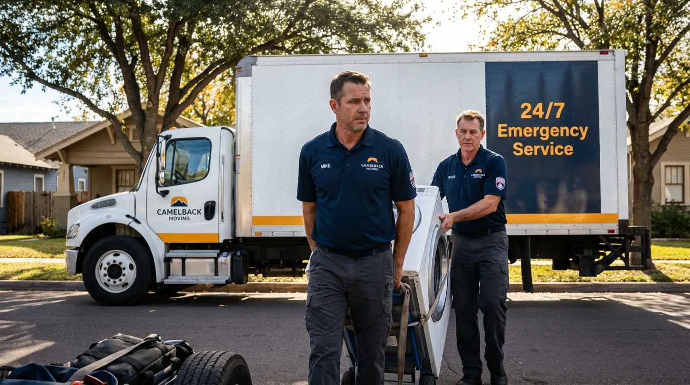 CamelBack Moving crew loading furniture in Redmond, OR